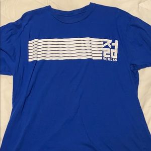 Young & Reckless Blue Logo Tee